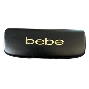 BeBe Vintage Y2K black hard shell clamshell eyeglass sunglass case